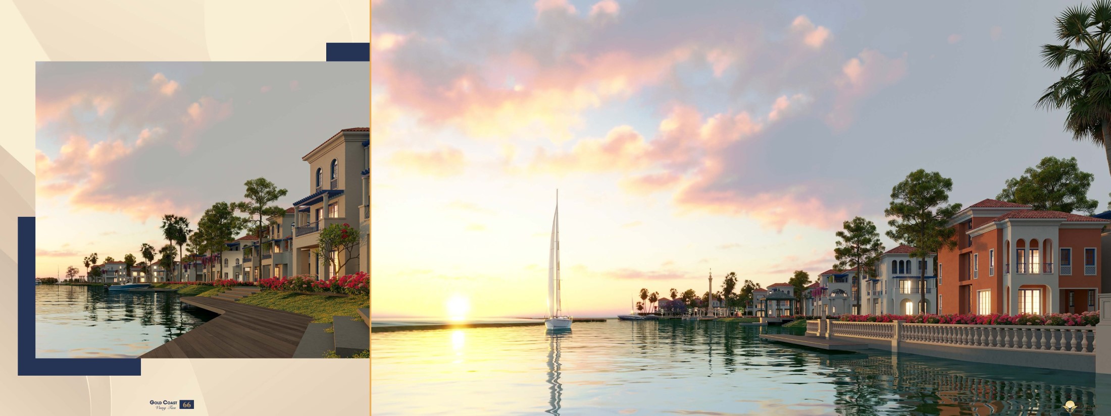 Biệt thự đơn lập Gold Coast Vũng Tàu theo kiến trúc Địa Trung Hải - Mẫu 3