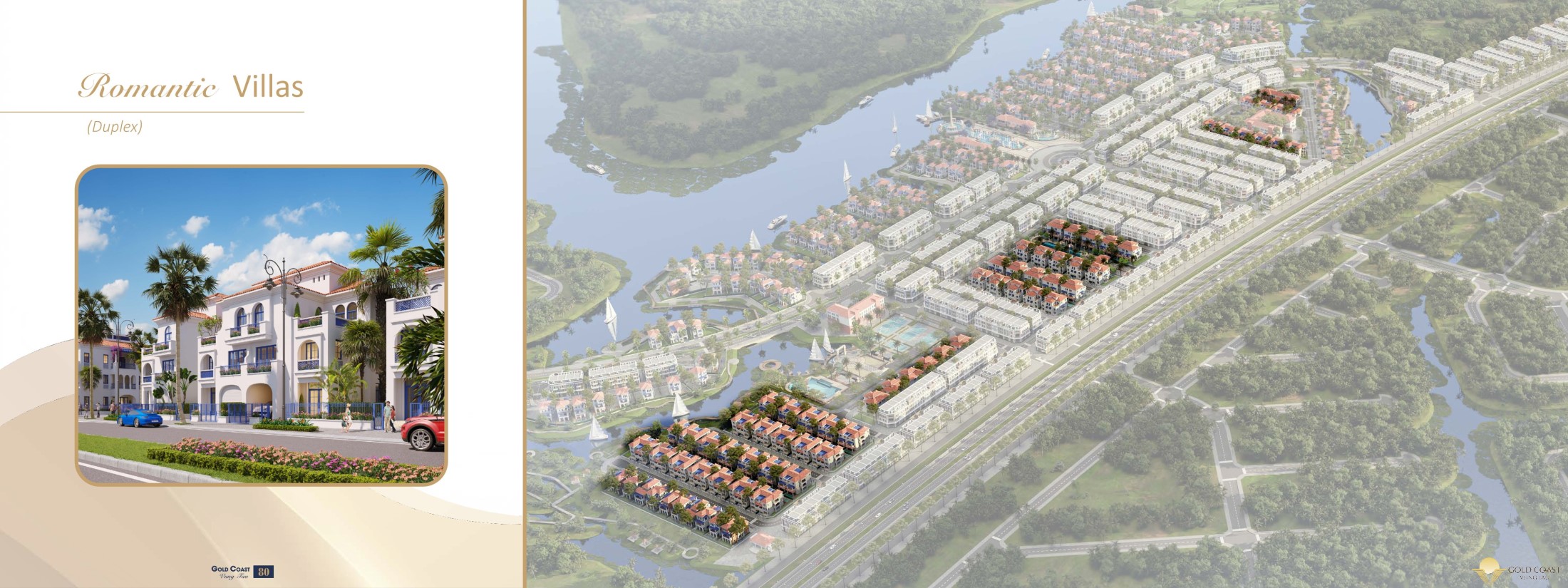 Các phân khu Biệt thự song lập Gold Coast Vũng Tàu