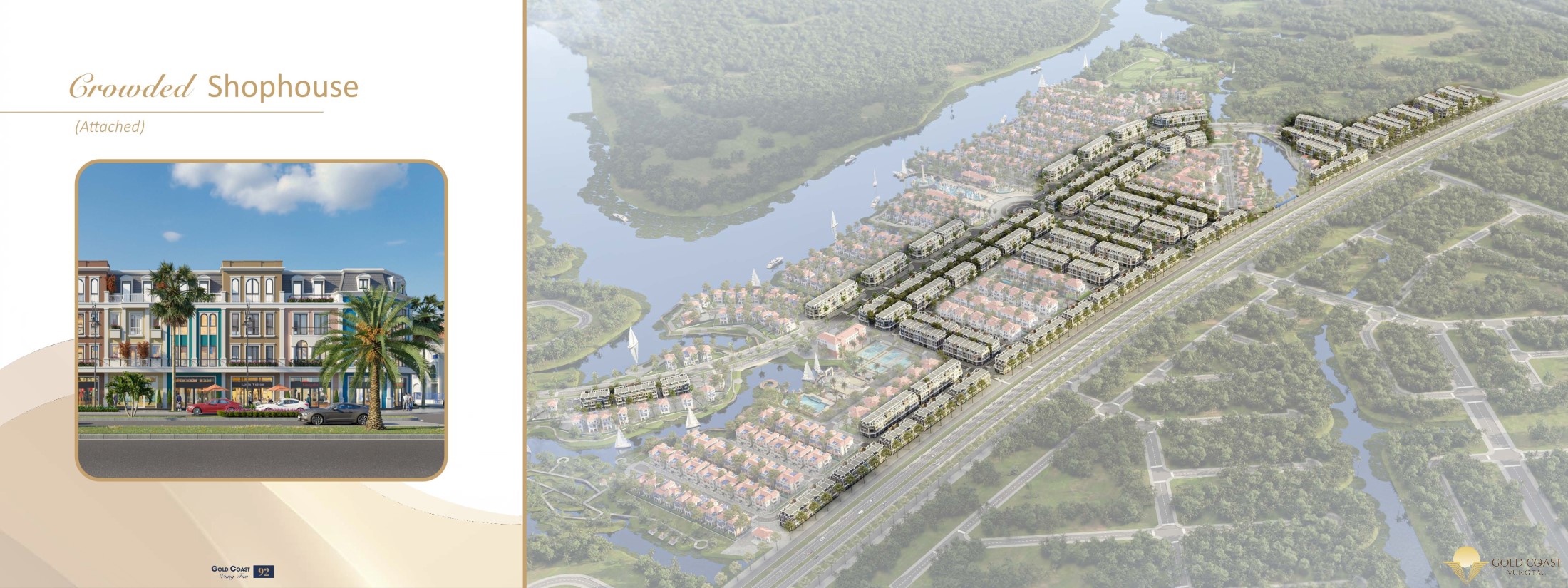 Các phân khu Shophouse Gold Coast Vũng Tàu