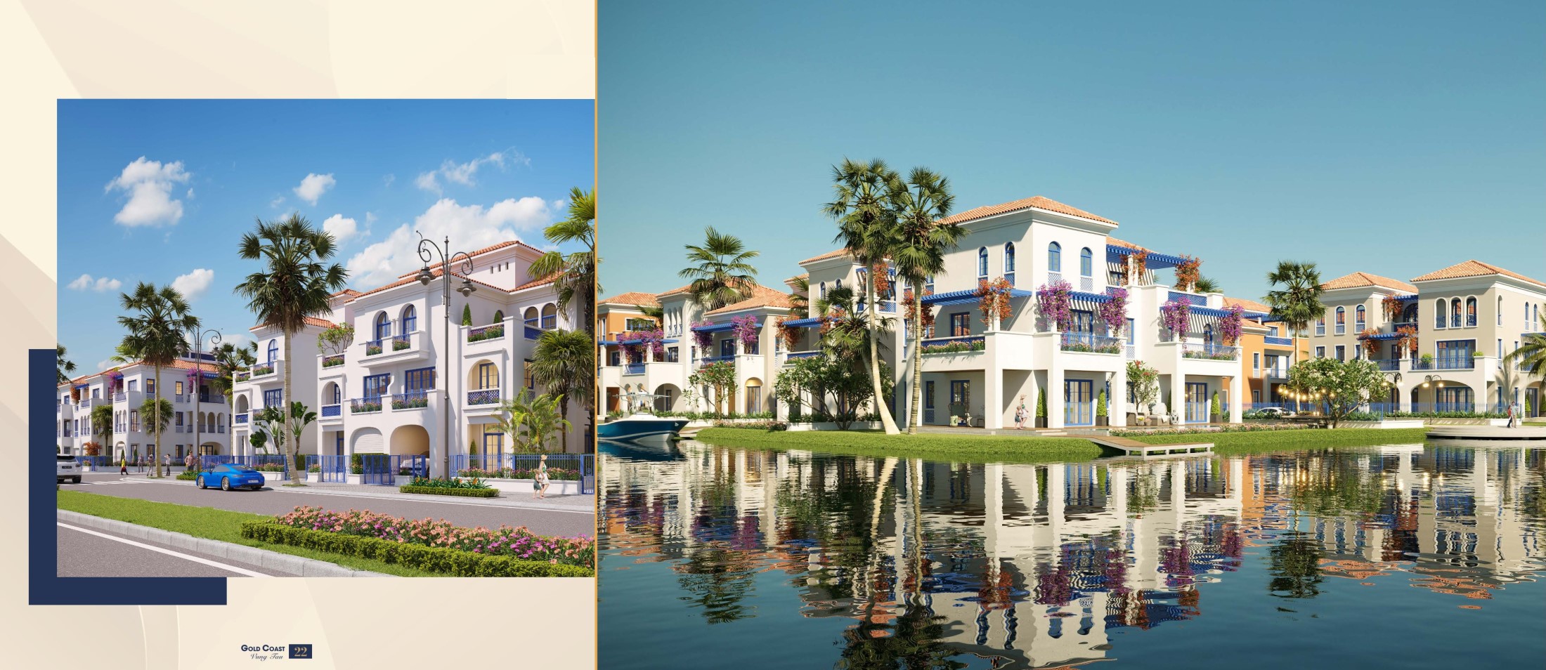 Thiết kế Gold Coast Vũng Tàu đặc trưng phong cách Địa Trung Hải